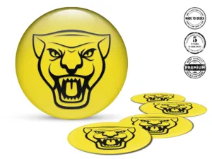 Jaguar Wheel Decal Style Racing Silicone Badges